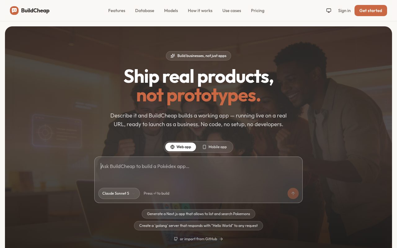 BuildCheap.app website